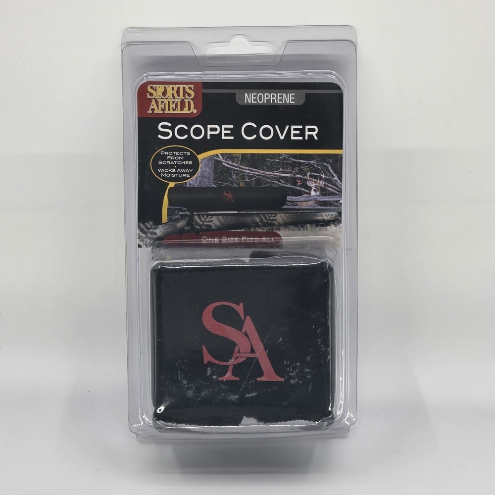 Sports Afield Neoprene Scope Cover Red Logo Rifle Gun Accessory New